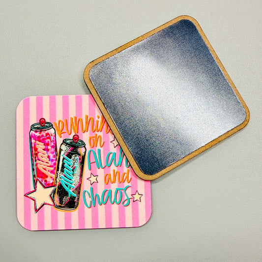 Fridge Magnet, Running on Energy Drinks and Chaos