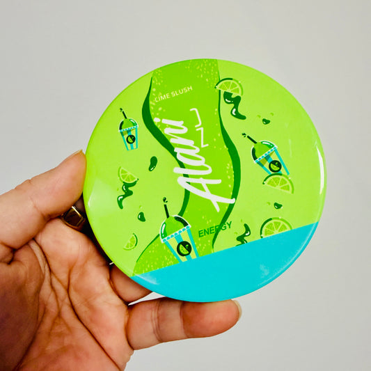 Ceramic Drink Coaster, Lime Energy Drink