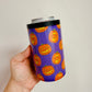 12 oz Can Cooler, Retro Jack O Lanterns Pattern