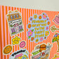 Junk Journal Stickers, Thrift Store Lover Minis