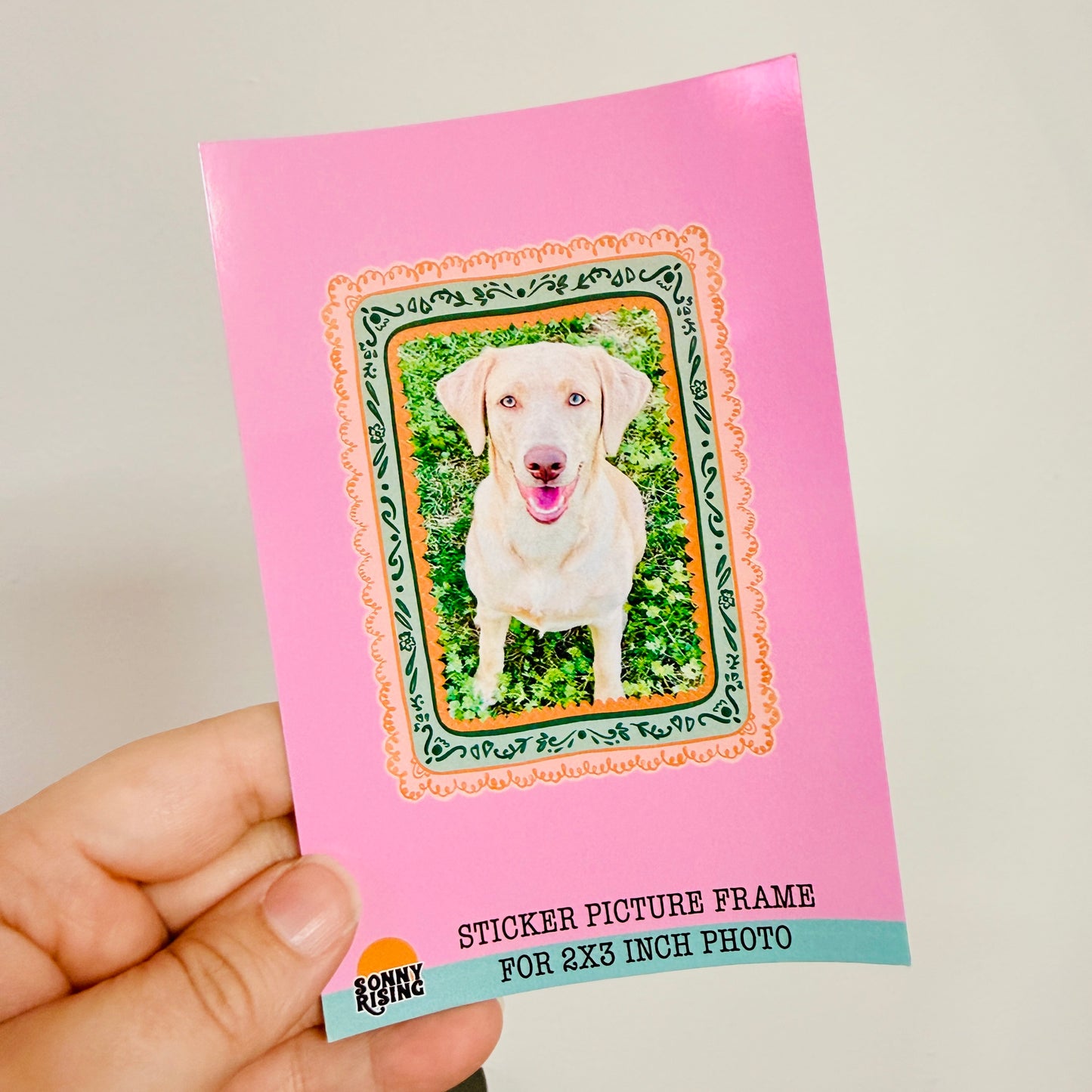Sticker Picture Frame, Choice of Folk Art Style