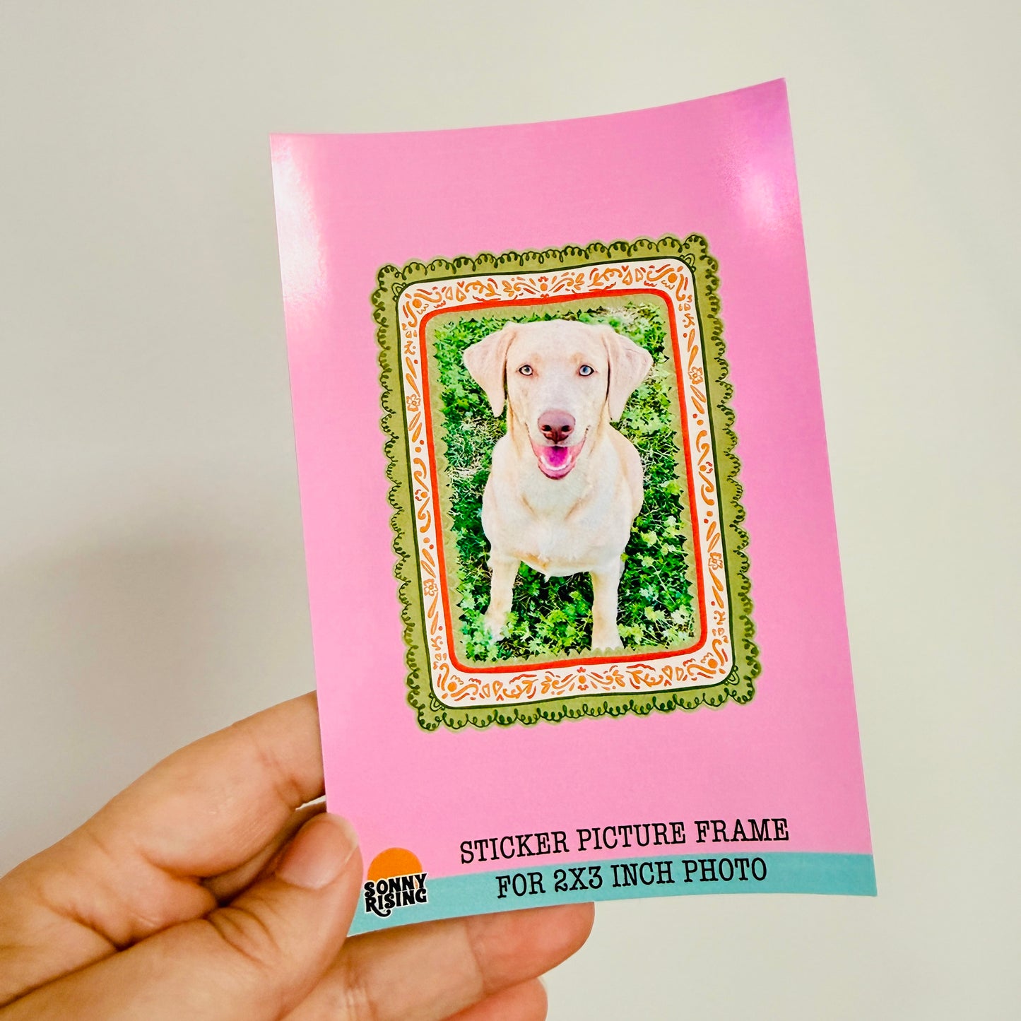 Sticker Picture Frame, Choice of Folk Art Style