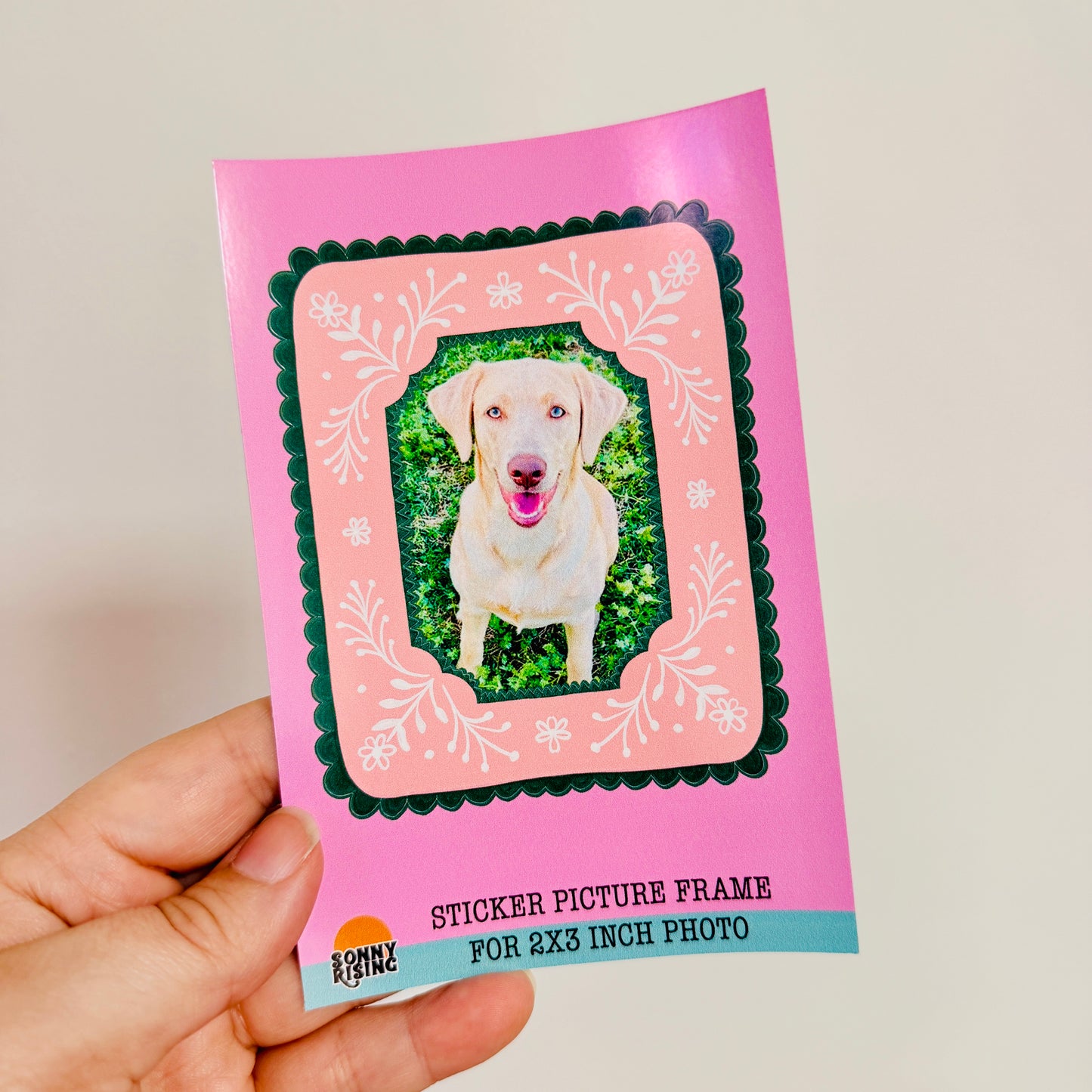 Sticker Picture Frame, Choice of Folk Art Style