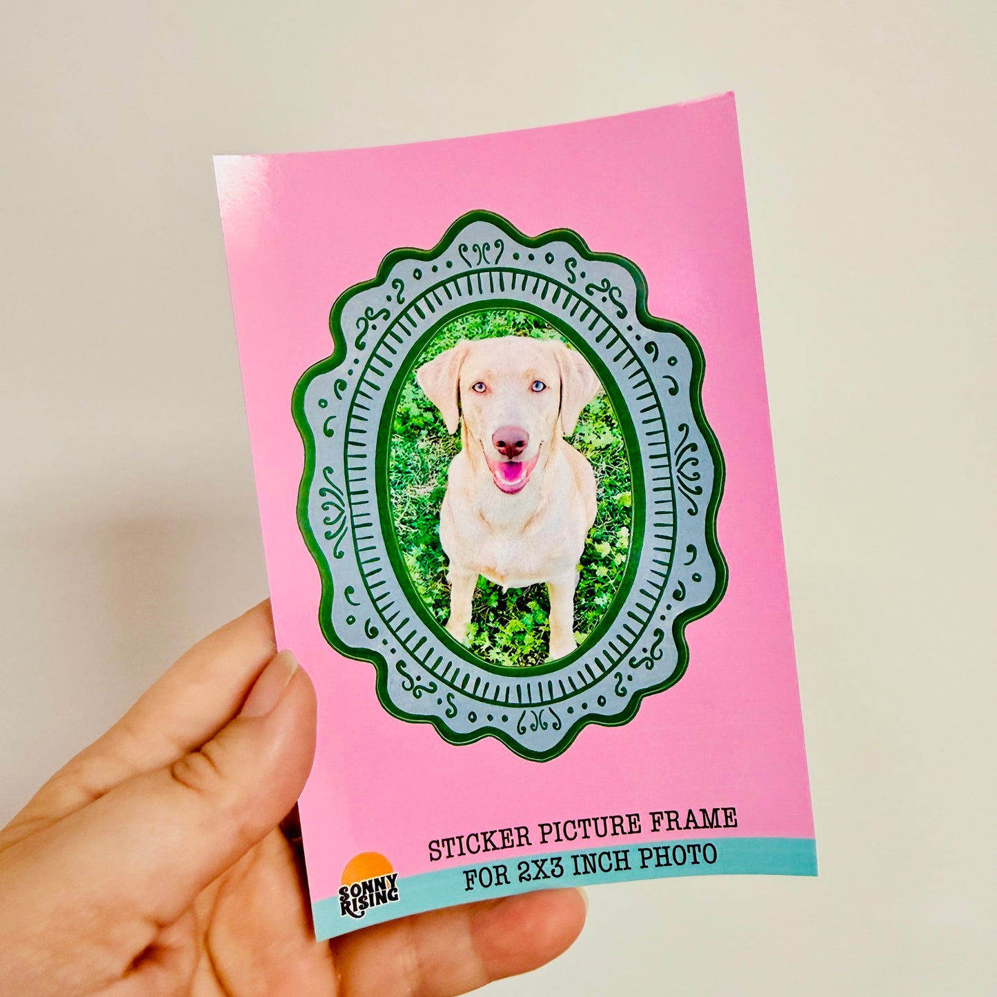 Sticker Picture Frame, Choice of Folk Art Style