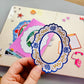 Sticker Picture Frame, Choice of Folk Art Style