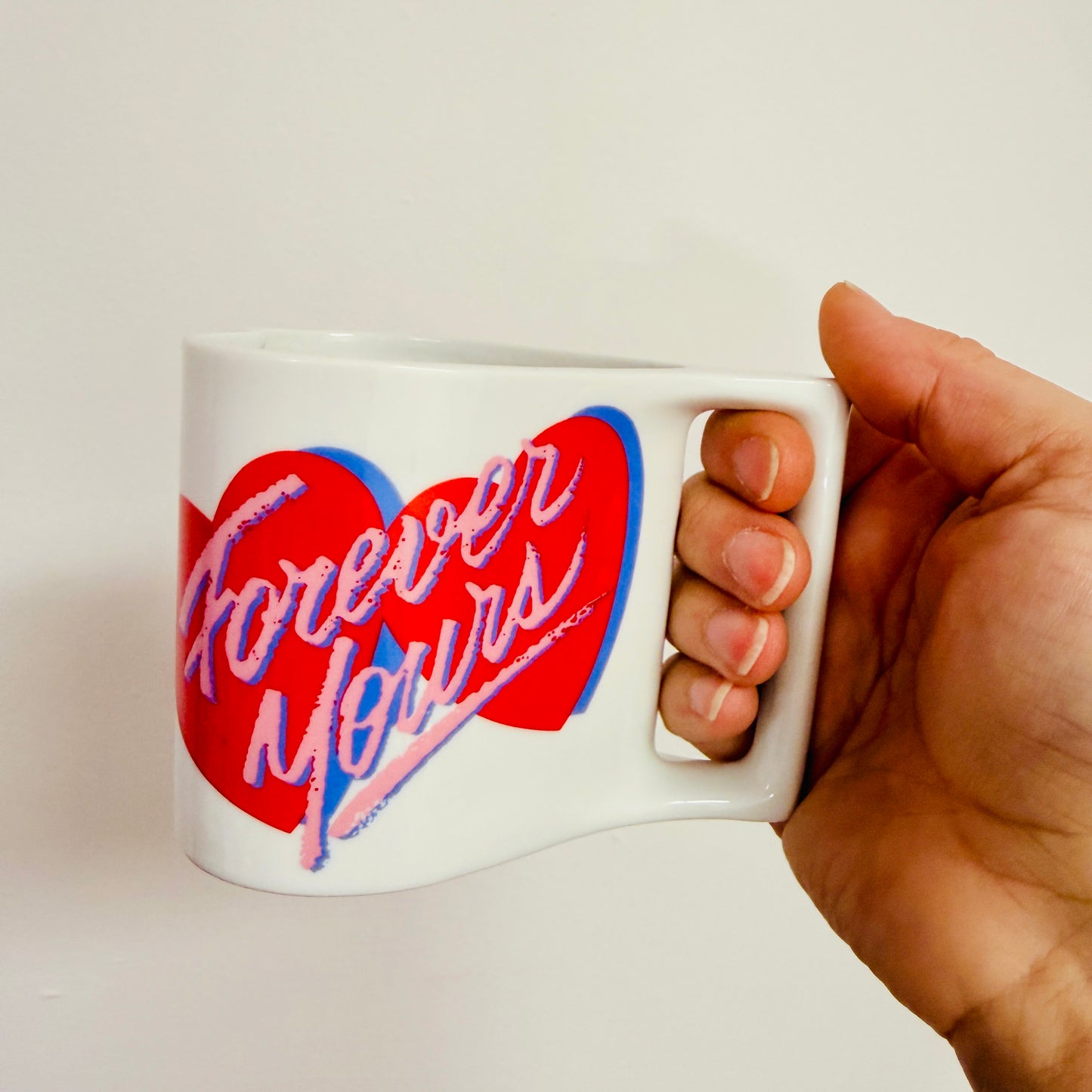 Found Mug, Forever Yours Heart Shaped