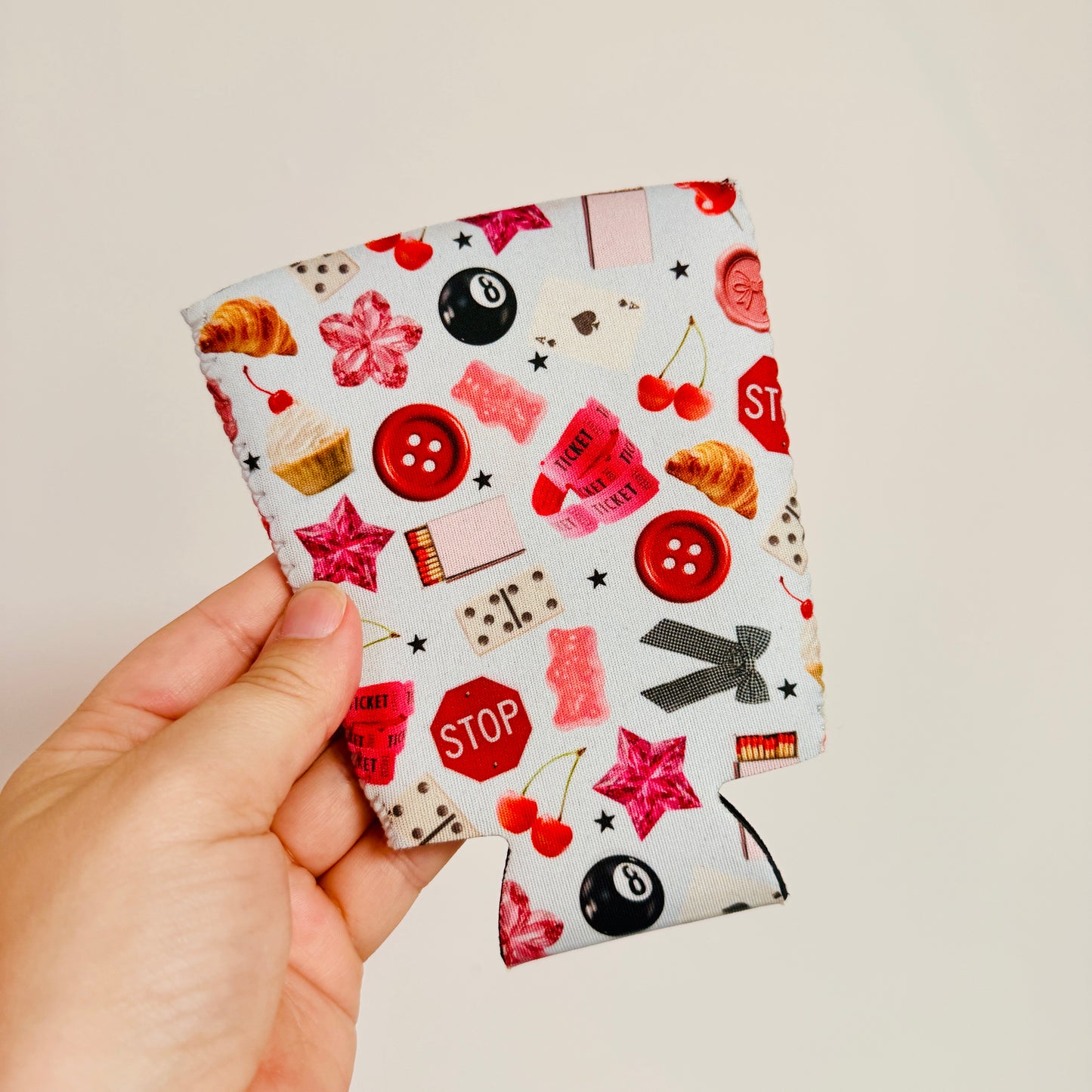Iced Coffee Sleeve, Junk Journal Stickers Pattern