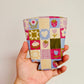 Iced Coffee Sleeve, Hand Drawn Strawberry Patch Pattern