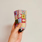 Iced Coffee Sleeve, Hand Drawn Strawberry Patch Pattern