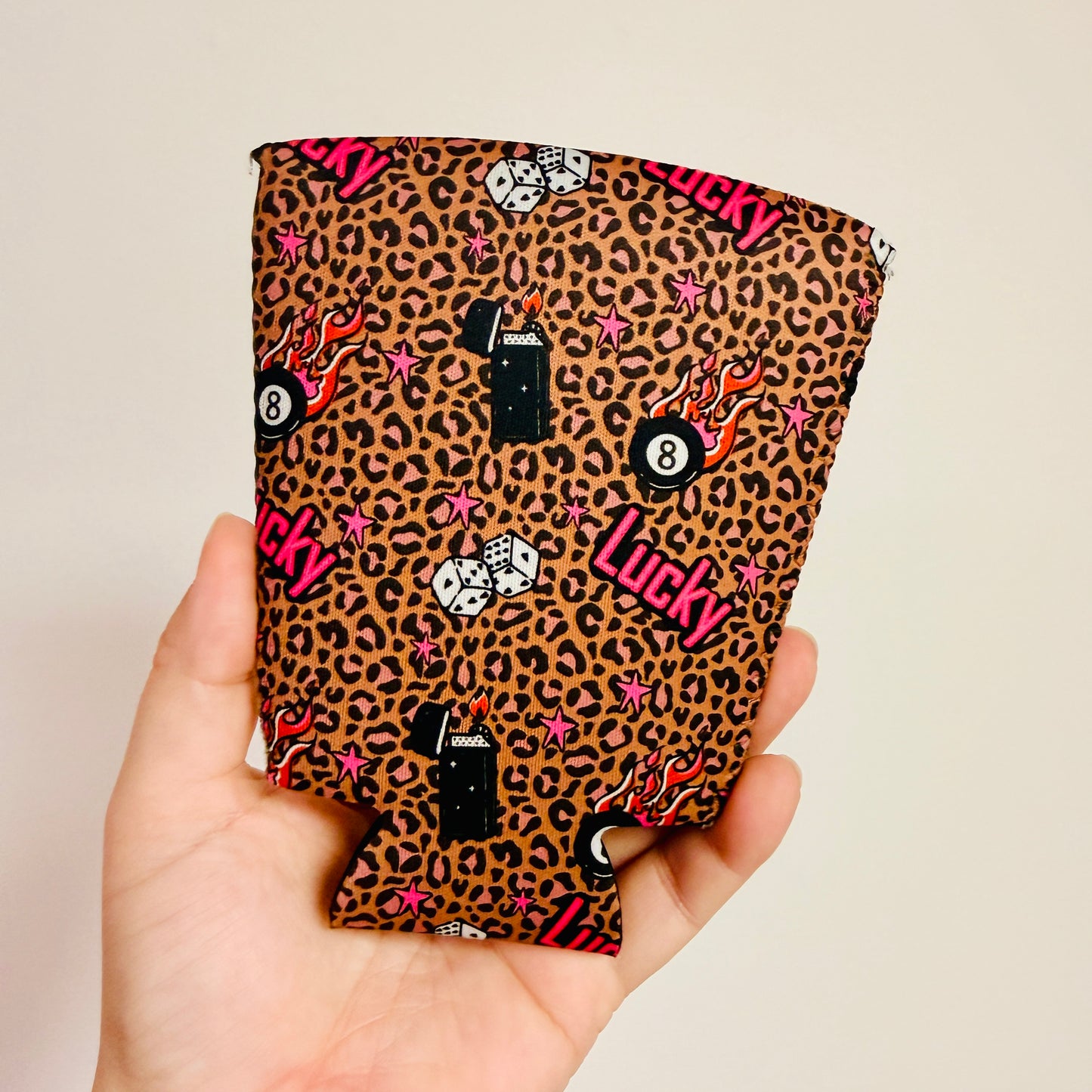 Iced Coffee Sleeve, Lucky 8 Ball Pattern