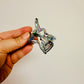 Hair Clip, Iridescent Gray Star