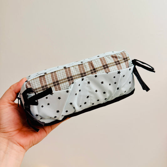 Makeup Bag, Mint Stars and Bows