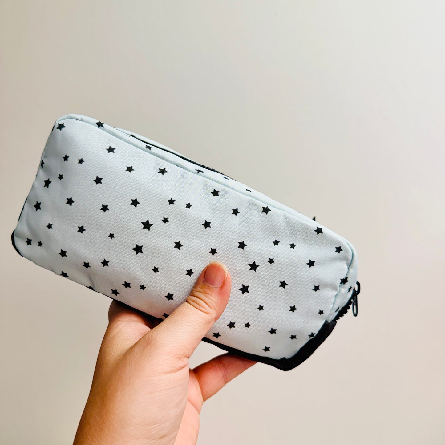 Makeup Bag, Mint Stars and Bows