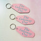 Motel Style Keychain, The Getaway Car