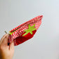 Zippered Bag, Tomato Red Gingham