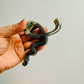 Hair Clip, Iridescent Gray Squiggle