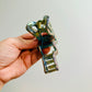 Hair Clip, Iridescent Gray Squiggle