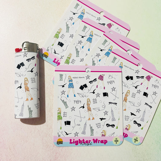 Vinyl Lighter Wrap Taylor 1989 Pattern