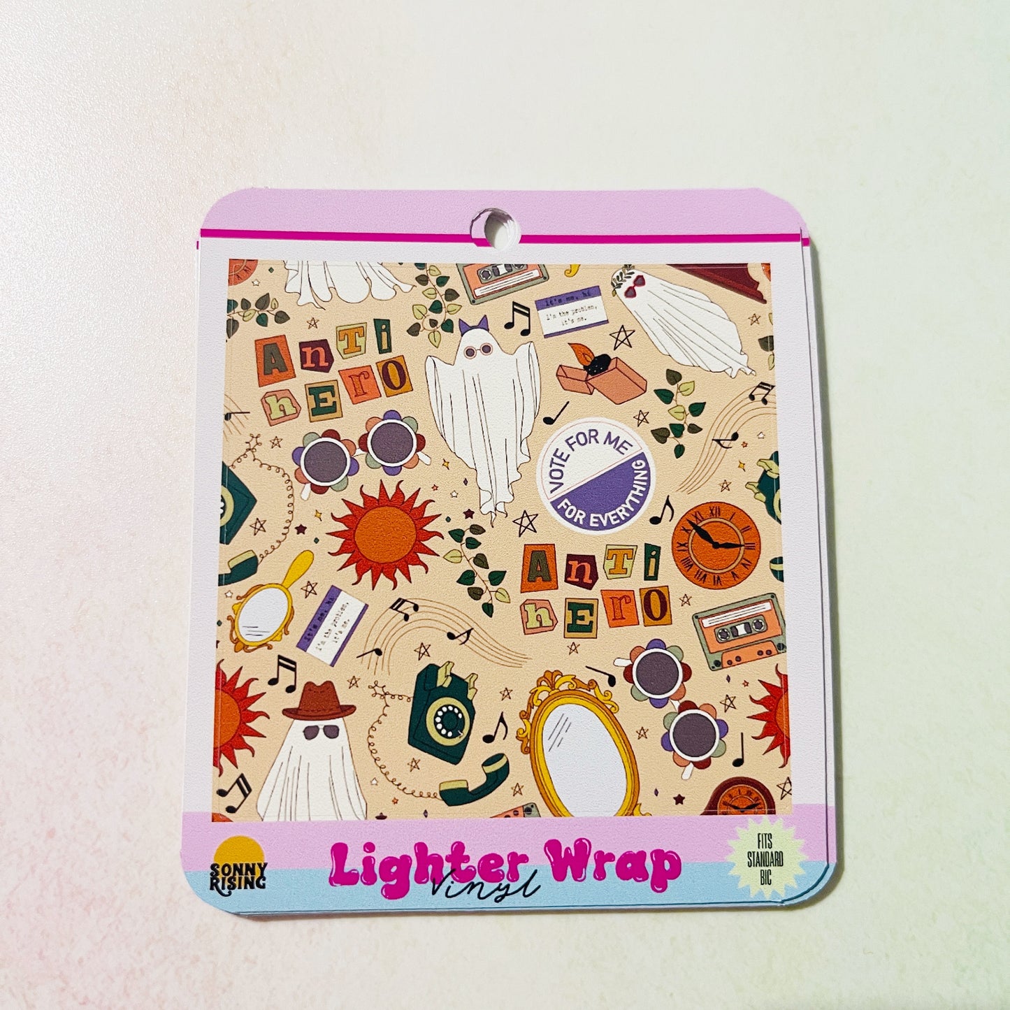 Vinyl Lighter Wrap Taylor Anti Hero Pattern