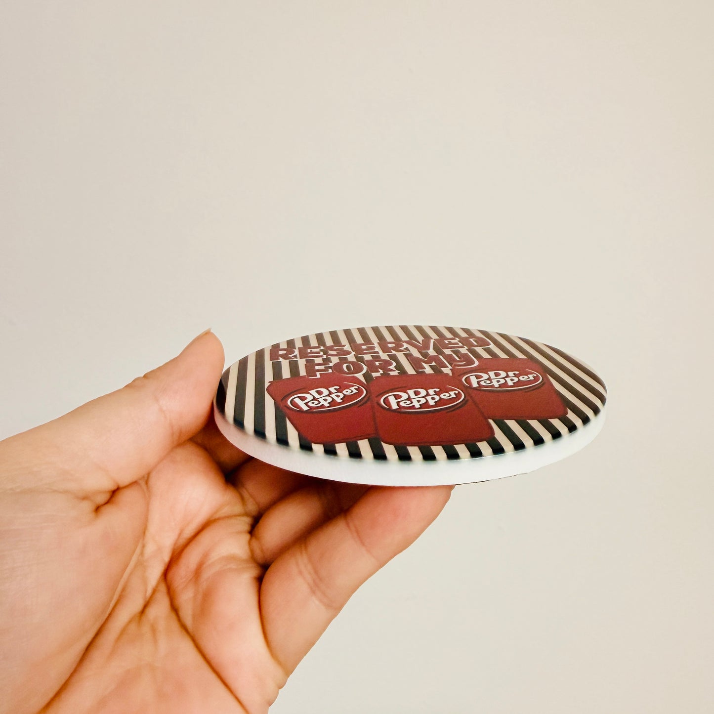 Ceramic Drink Coaster, Reserved For My DP