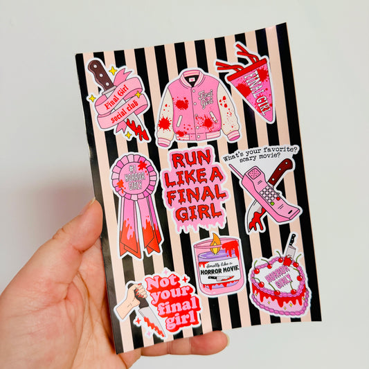 Junk Journal Stickers, Final Girl Minis