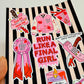 Junk Journal Stickers, Final Girl Minis