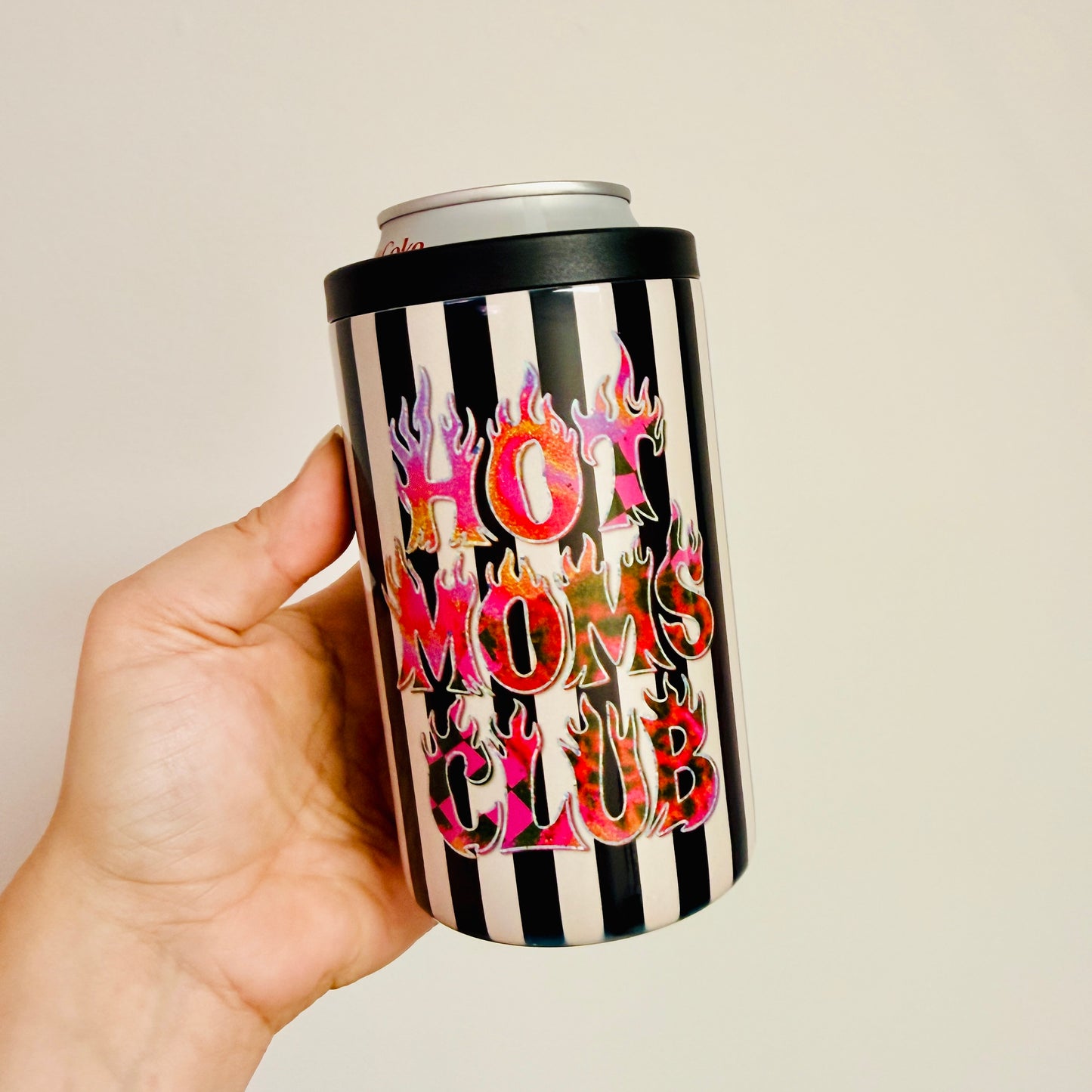 12 oz Can Cooler, Hot Moms Club