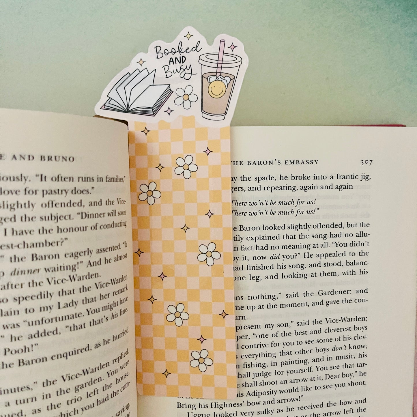 Bookmark Booked and Busy Plaid