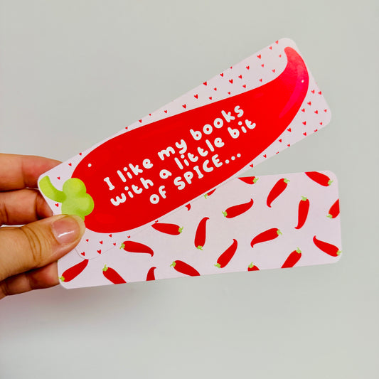 Bookmark I Like My Books With A little Bit Of Spice