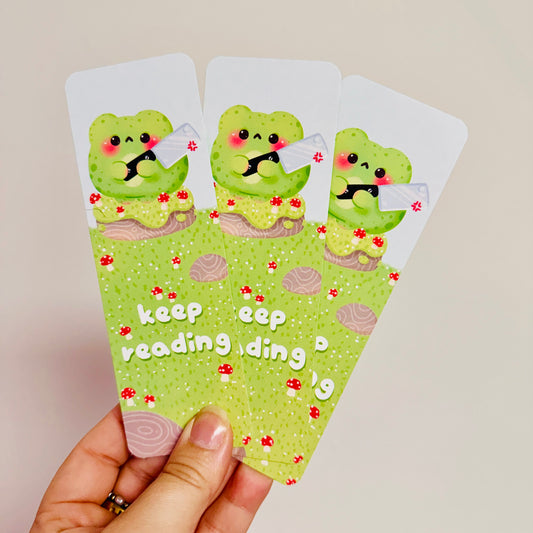 Bookmark Keep Reading Frog