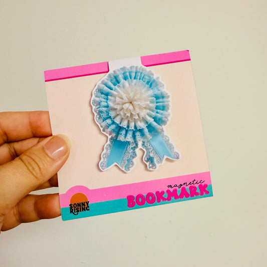 Magnetic Bookmark, Blue Prize Ribbon