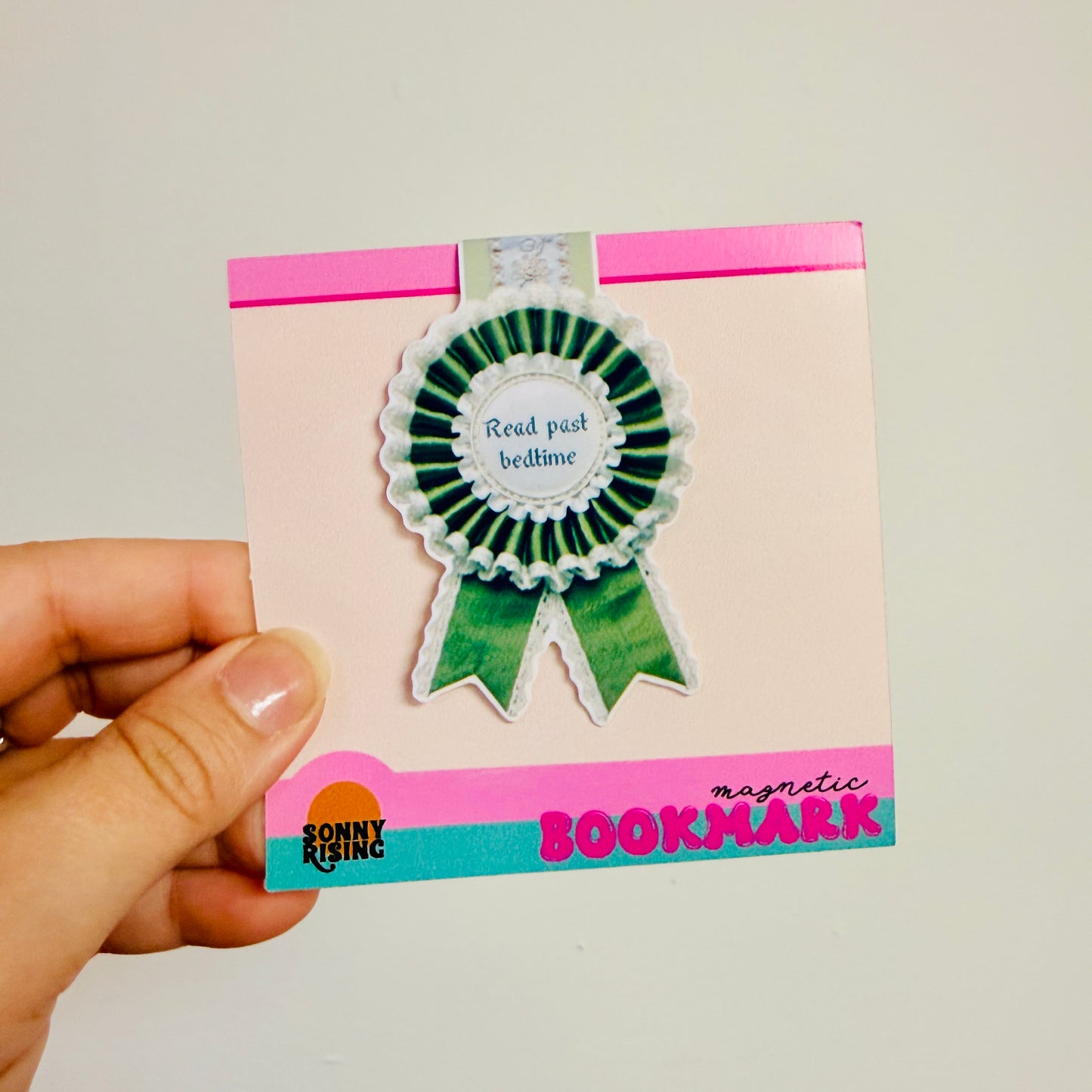 Magnetic Bookmark, Green Prize Ribbon
