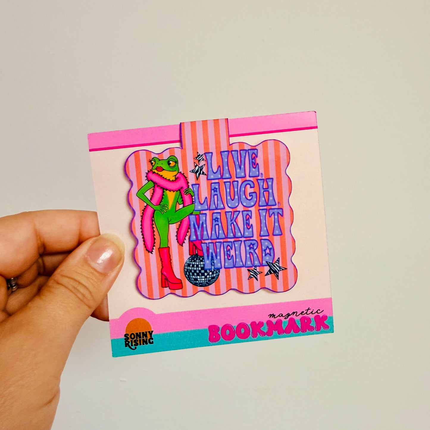 Magnetic Bookmark, Live Laugh Make It Weird