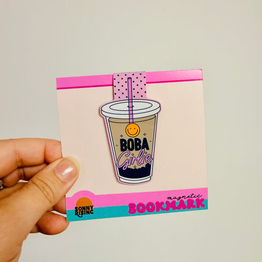 Magnetic Bookmark, Boba Girlie