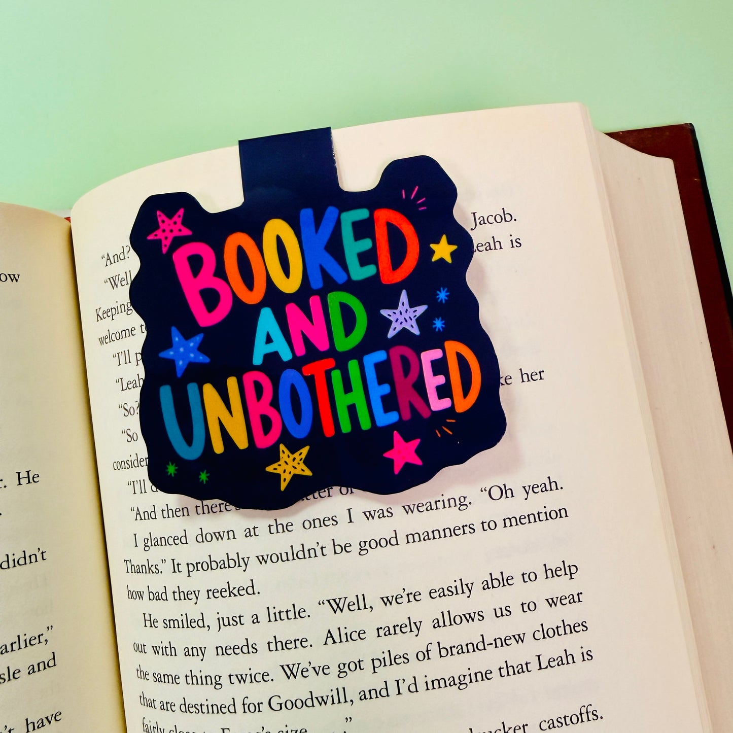 Magnetic Bookmark, Booked & Unbothered