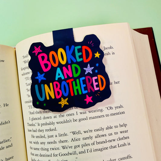 Magnetic Bookmark, Booked & Unbothered