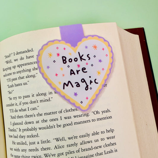 Magnetic Bookmark, Books Are Magic
