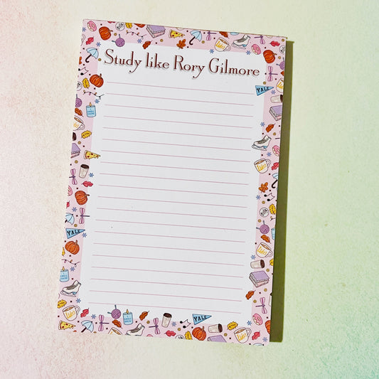 4x6 Notepad, Study Like Rory Gilmore