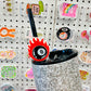 Straw Topper, 8 Ball & Flames
