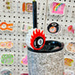 Straw Topper, 8 Ball & Flames