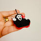 Nail Saver Bag Charm, Ghost Face Peace Selfie
