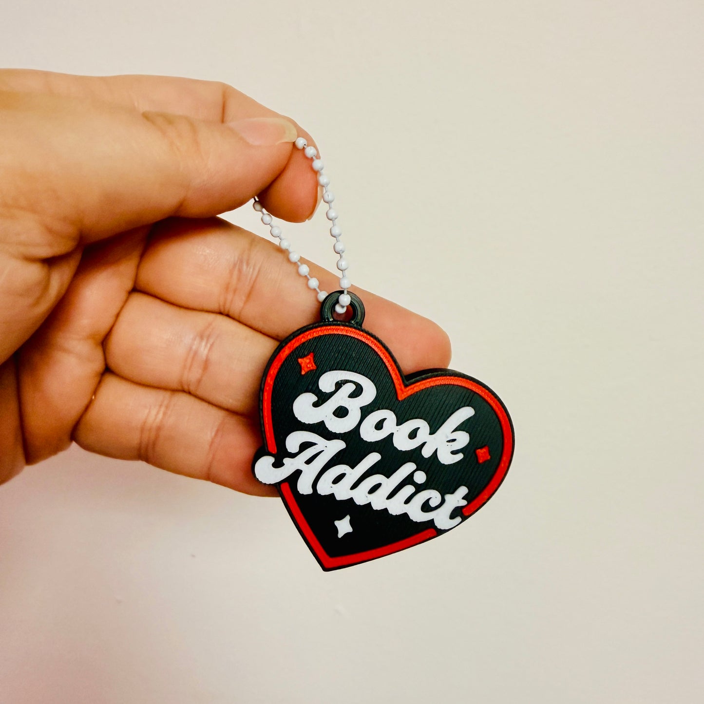 Nail Saver Bag Charm, Book Addict