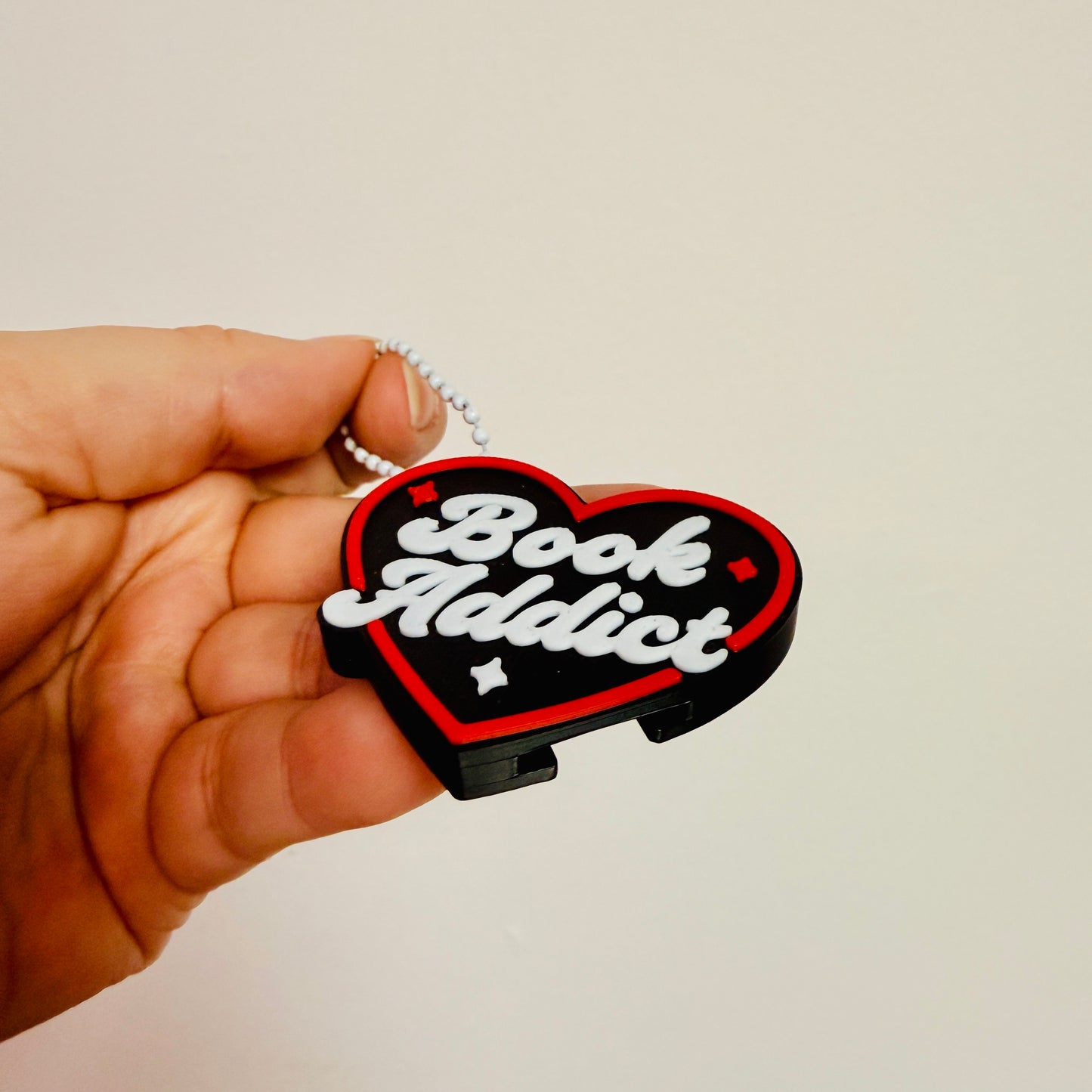 Nail Saver Bag Charm, Book Addict