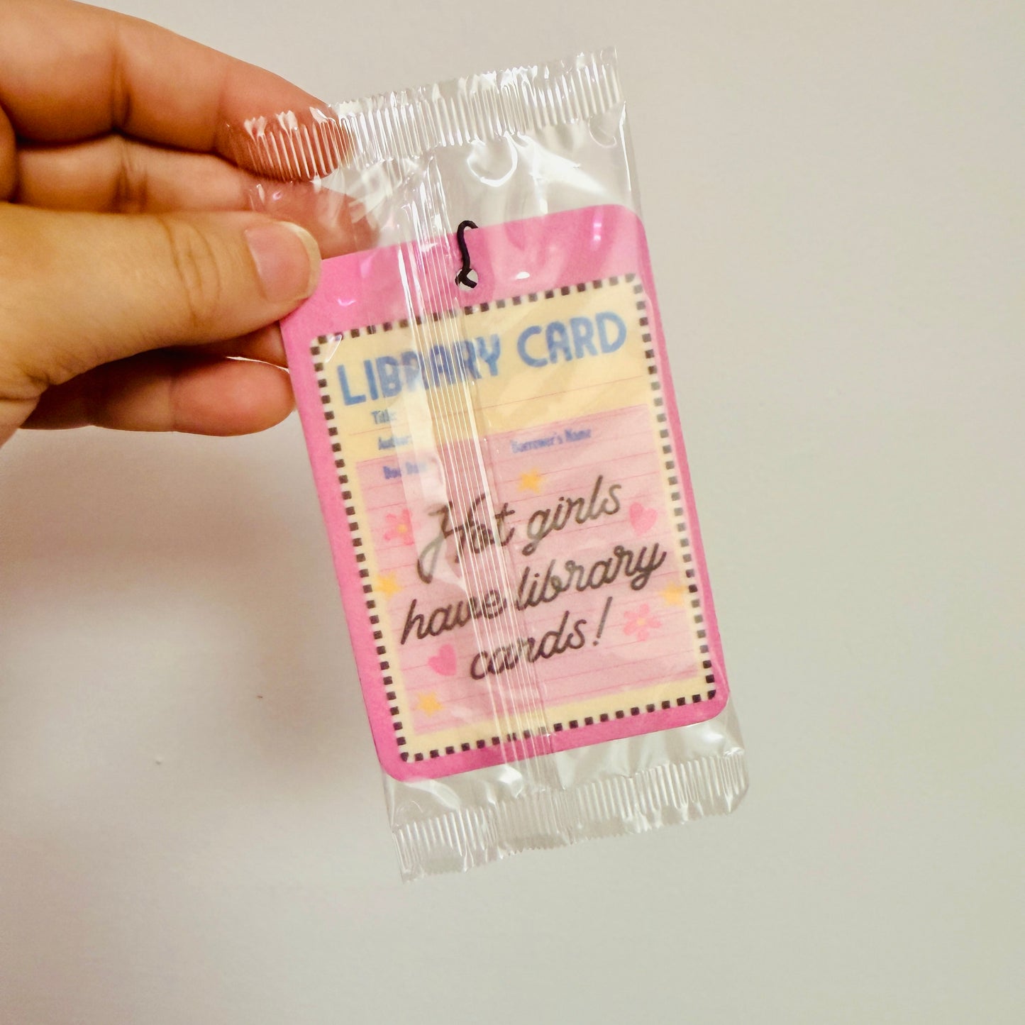 Car Air Freshener, Hot Girls Have Library Cards