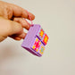 Clicker Keychain, Quilt Pattern