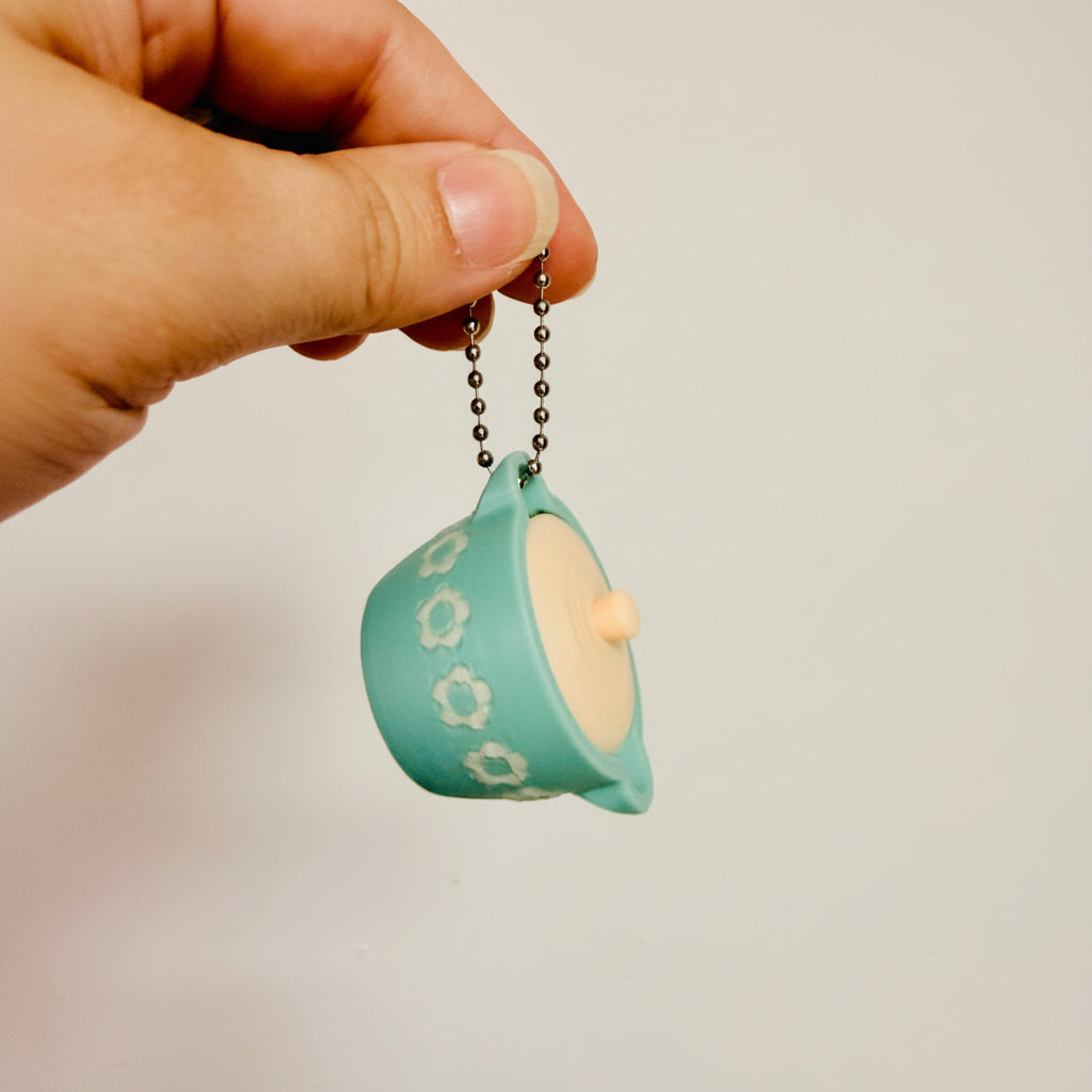 Bag Charm, Retro Food Container
