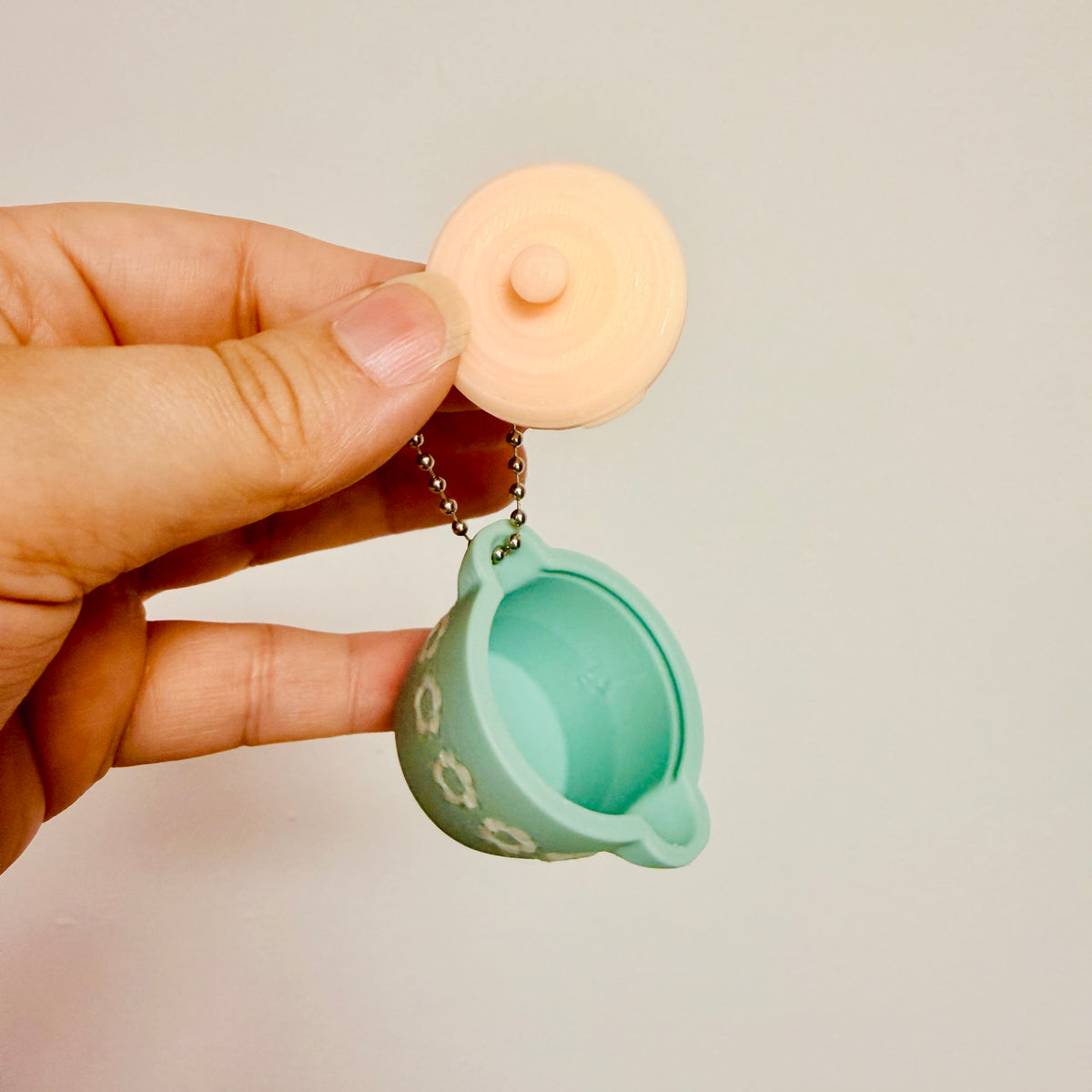 Bag Charm, Retro Food Container