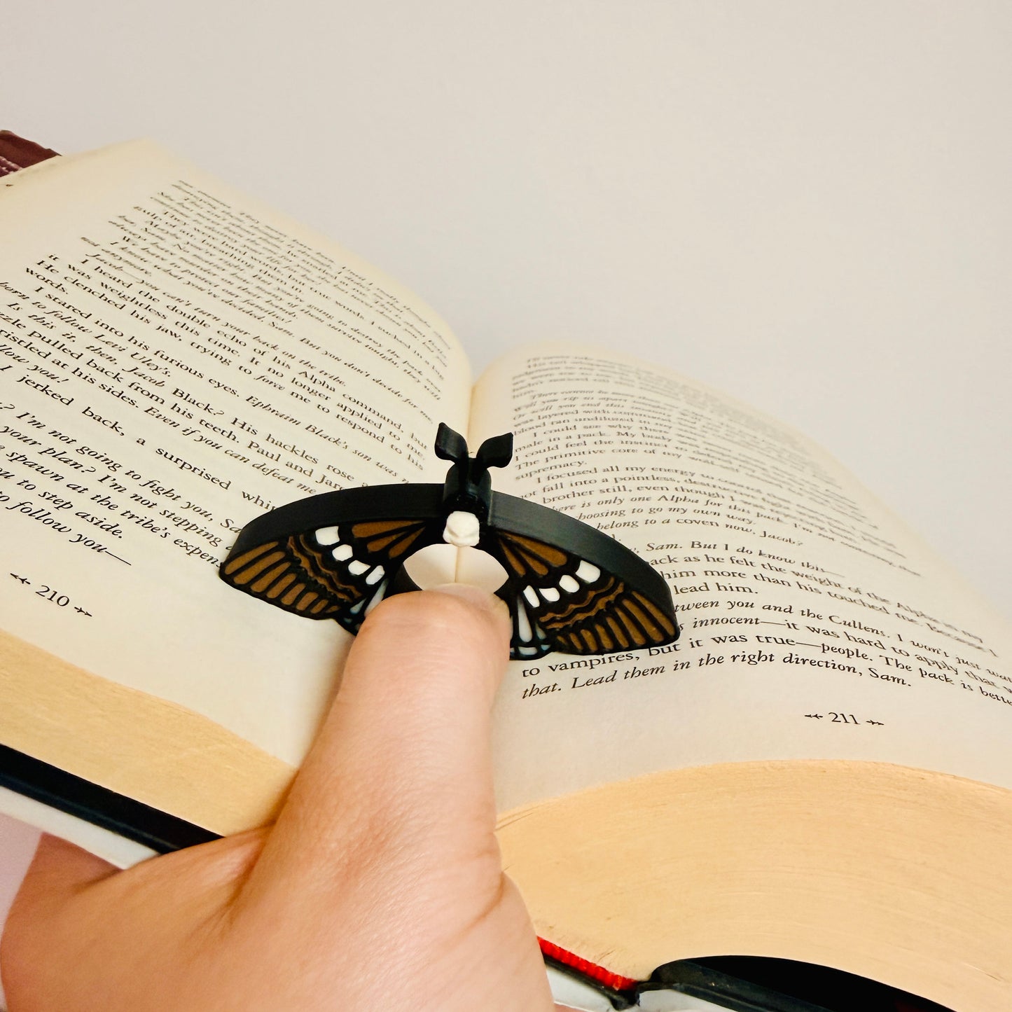 Book Page Holder, Death's Head Moth