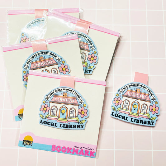 Magnetic Bookmark, Hot Girls Support Their Local Library