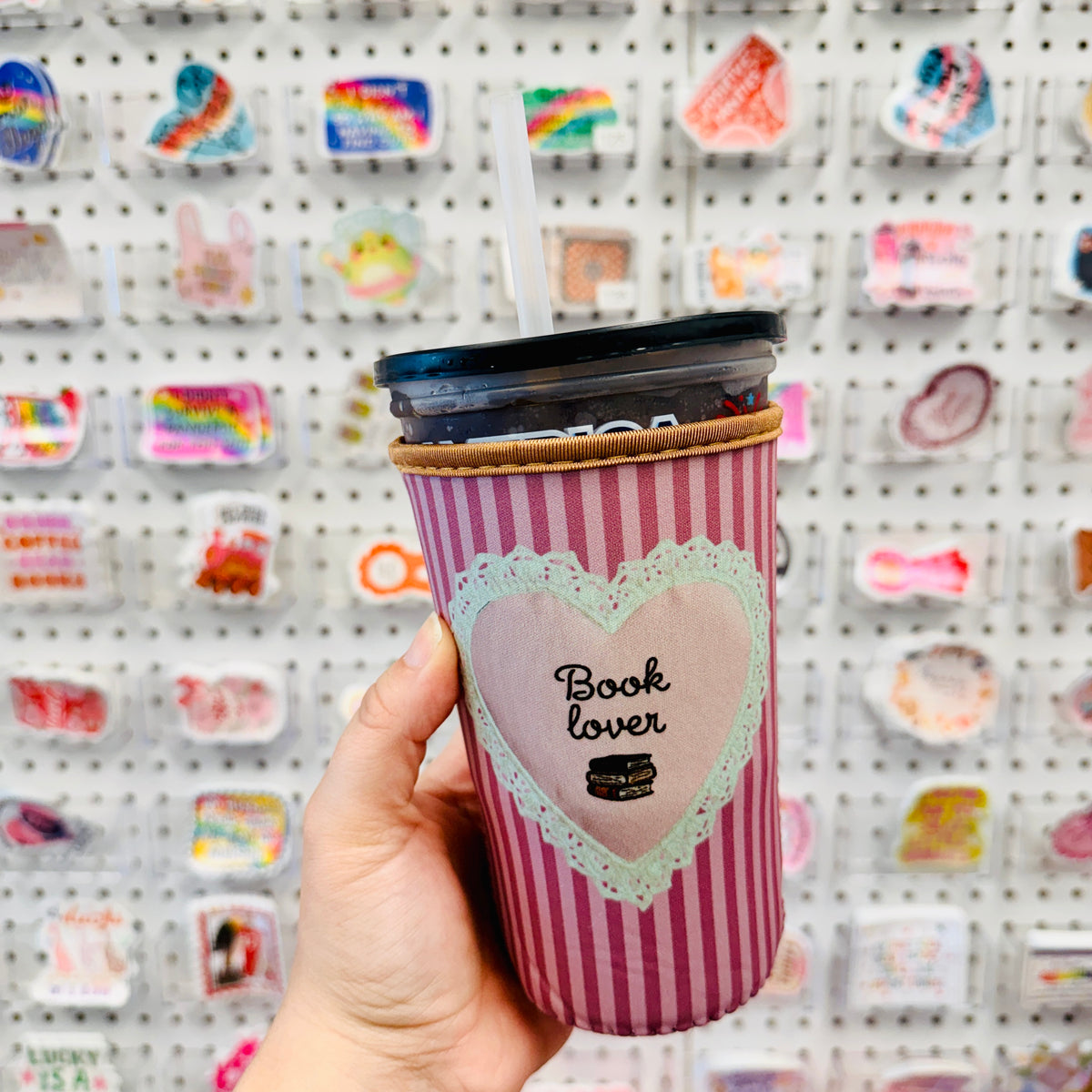 Large Drink Sleeve, Book Lover